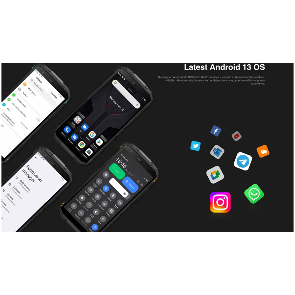 DOOGEE smartphone S41T, 5.5", 4/64GB, 6300mAh, IP68/IP69K, πορτοκαλί - Image 4