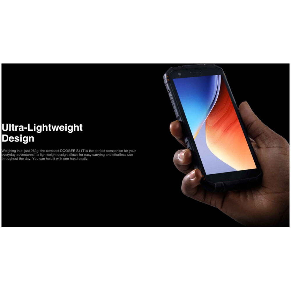 DOOGEE smartphone S41T, 5.5", 4/64GB, 6300mAh, IP68/IP69K, πορτοκαλί - Image 2