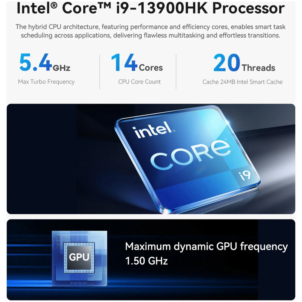BEELINK mini PC SEi13 Pro, Intel i9-13900HK, 32GB, 1TB M.2, Windows 11 Pro - Image 9