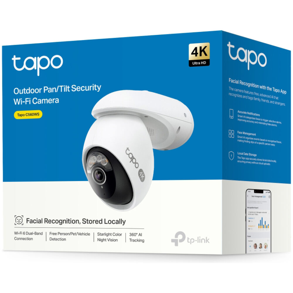 TP-LINK smart camera Tapo C560WS, 4K, IP66, Wi-Fi 6, two-way audio, Ver. 1.0 - Image 10