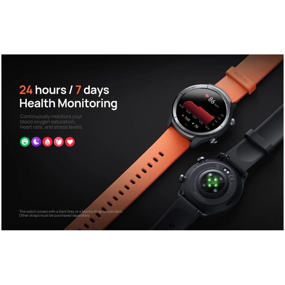MIBRO smartwatch A3, heart rate, 1.39" IPS, GPS, 2 ATM, γκρι - Image 5