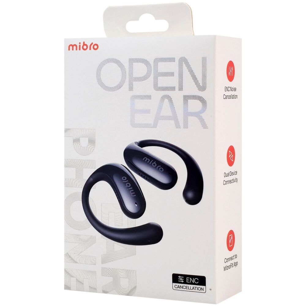 MIBRO earphones με θήκη φόρτισης OpenEar, OWS, ENC, 45/400mAh, μαύρα - Image 5