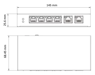 HIKVISION Managed switch DS-3E1106HP-EI, 4x PoE & 2x RJ45 ports, 100Mbps - Image 3
