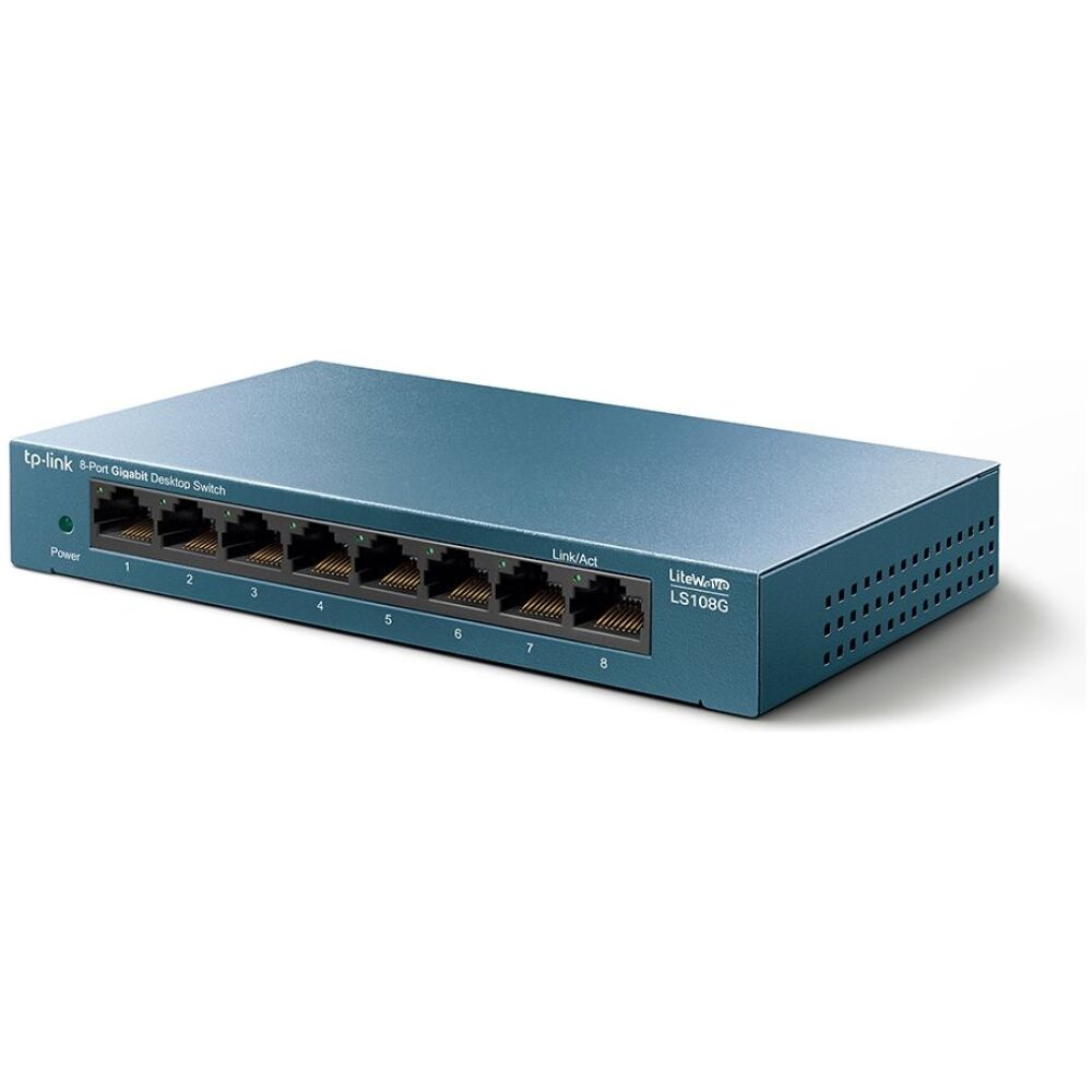 TP-LINK Desktop Switch LS108G, 8-port 10/100/1000Mbps, Ver. 1.0